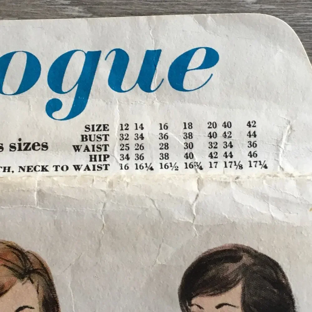 Vintage Vogue Sewing Patterns Set of 4 SIZE 12 Bust 32 1960s Mod MCM Dress Suit
